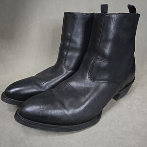 Laredo Men's Fletcher Black Leather Ankle Boots 62070 Sz 15EW Original Box